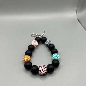 Colorful Animal Print Beaded Bracelet - Handmade K0246C